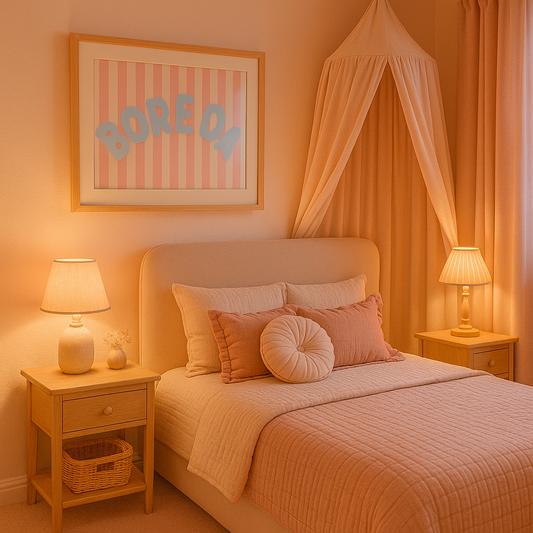 Bore Da I Pink & Blue I Wall Print