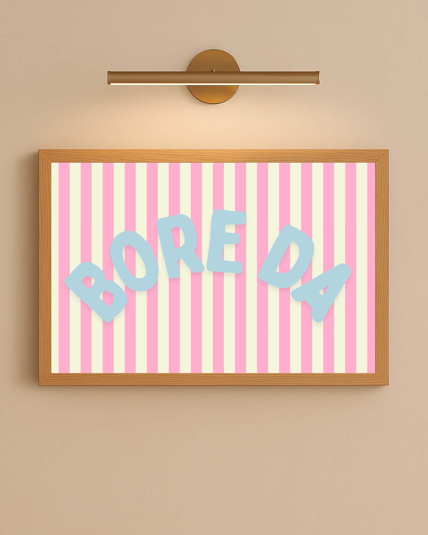 Bore Da I Pink & Blue I Wall Print
