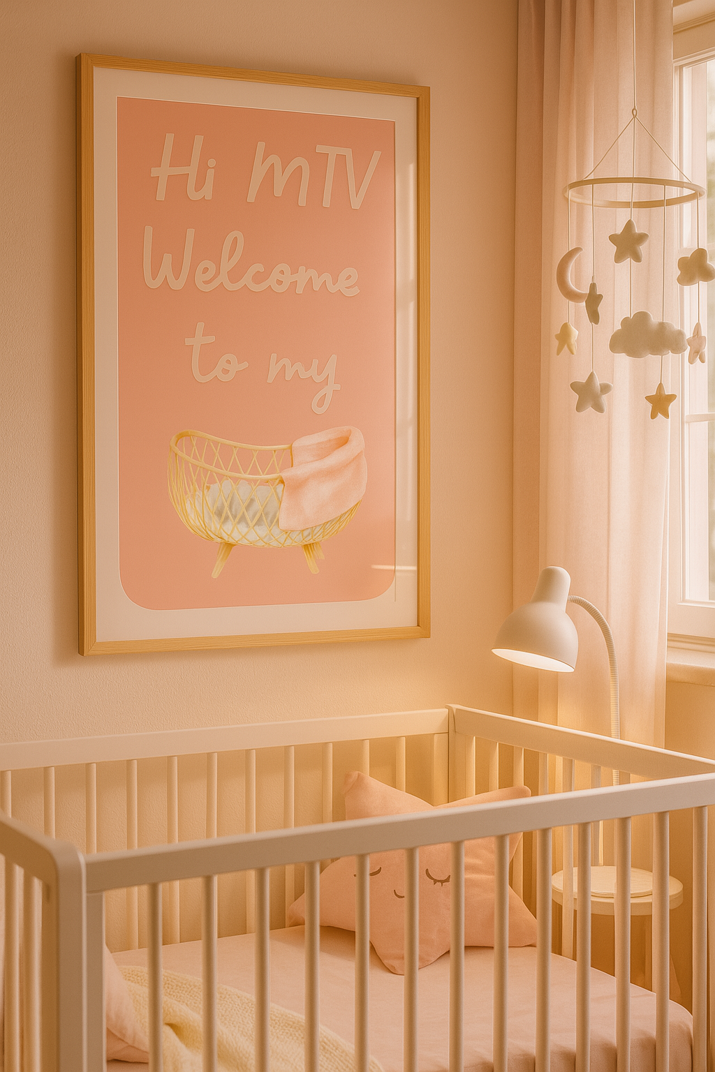 Hi MTV Welcome to my crib I Blush I Wall print