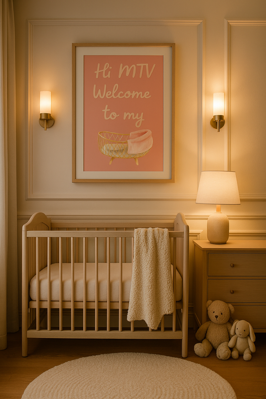 Hi MTV Welcome to my crib I Blush I Wall print